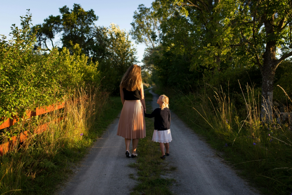 A mother with her daughter