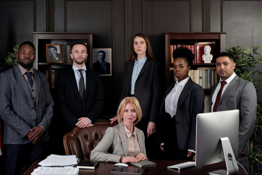 Personal injury attorneys in an office