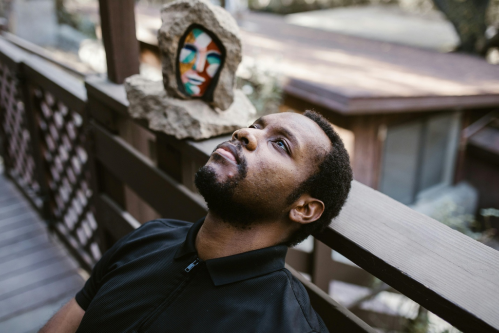 A man lost in thought