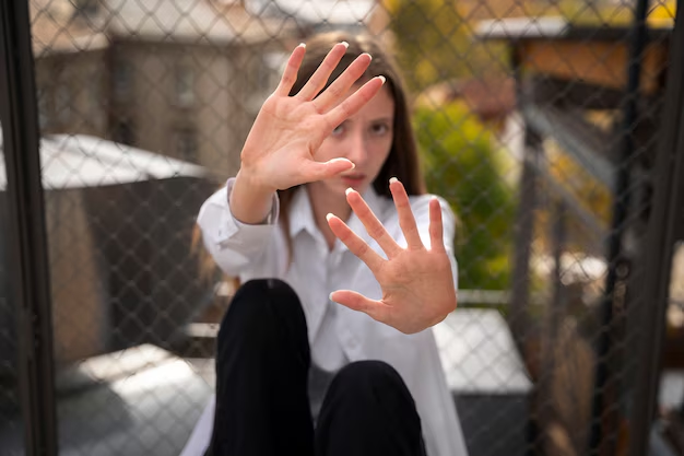 A woman showing her hands