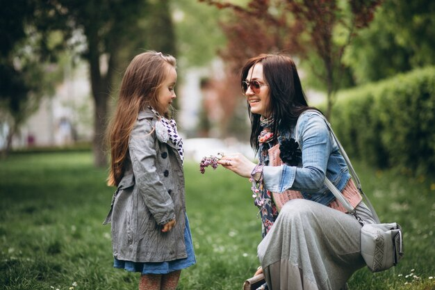 A mother visiting her daughter