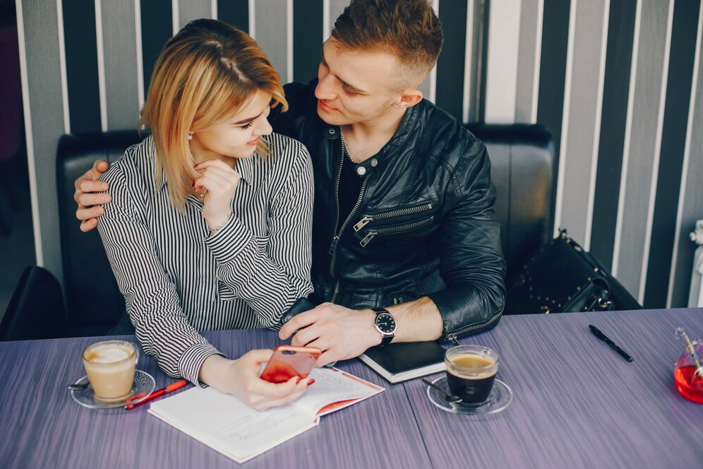 A couple sitting together