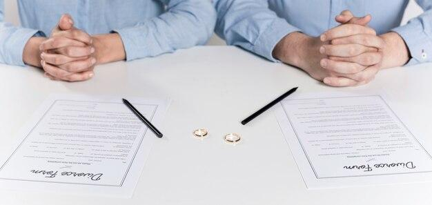 A divorce lawyer in Spring, TX, advising a client