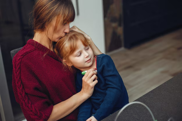 A mother with her child