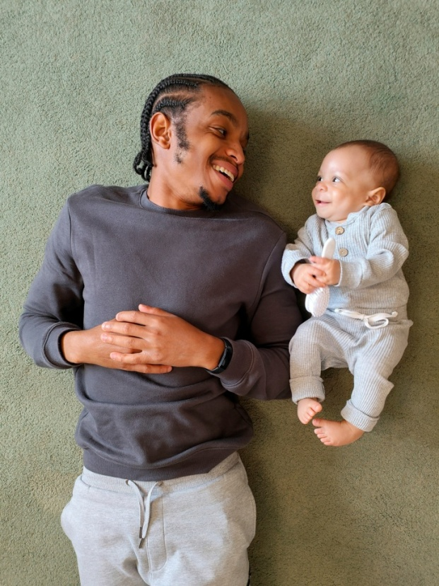 A father with his child