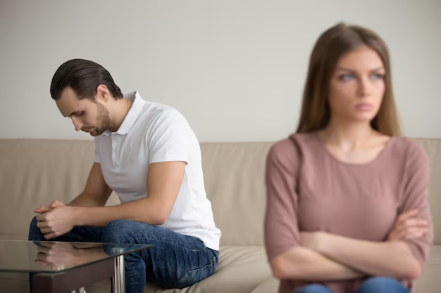 A couple after an argument