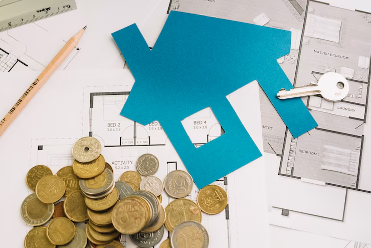 Coins on documents