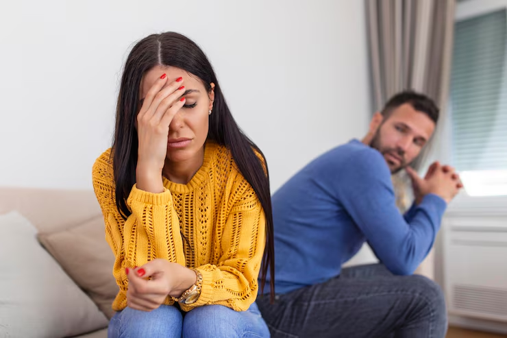 A couple after an argument