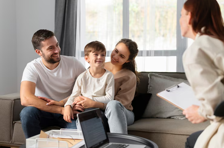 A family with a mediator