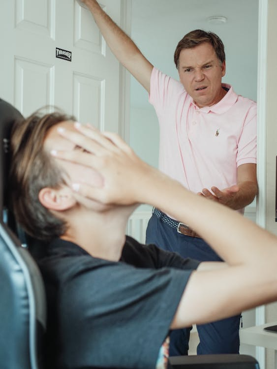 A couple having an argument