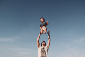 A father with his son