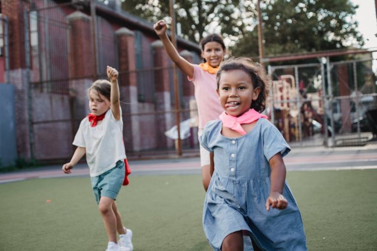 Children in a playground