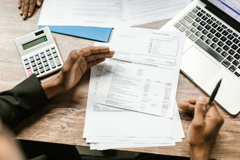 Business owner is finalizing the business records
