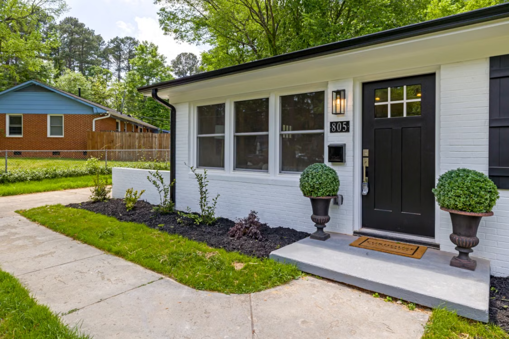 This image shows the front exterior of a suburban family home.