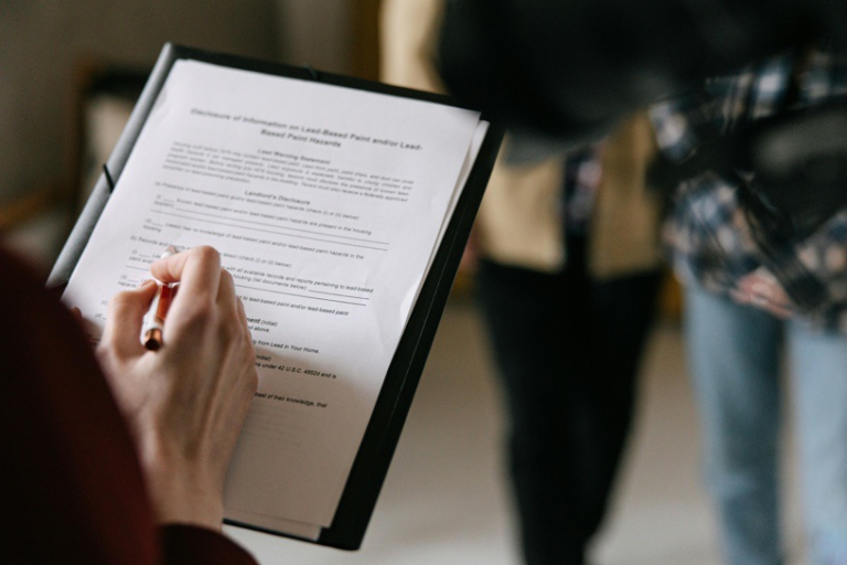 Parent reviewing custody relocation paperwork before a Texas family court hearing