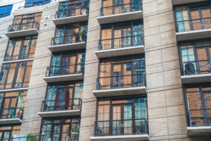 exterior of an apartment building