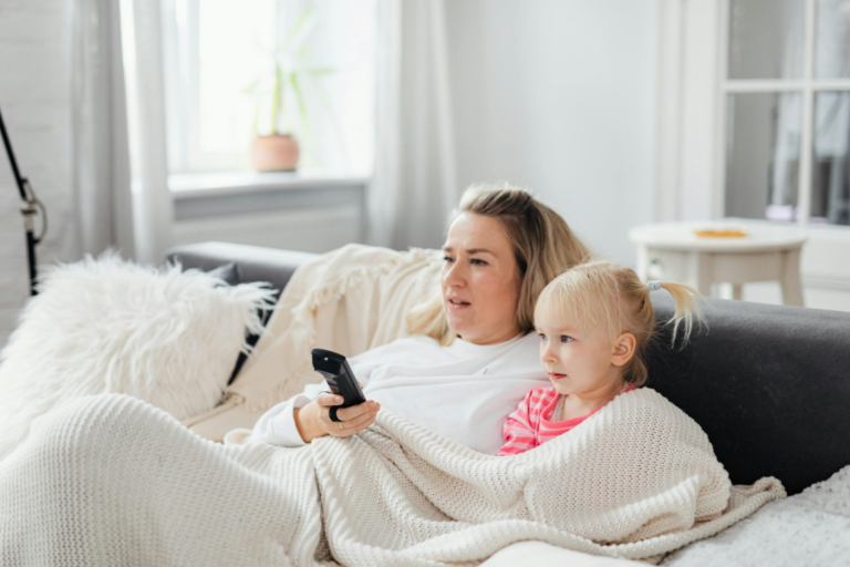 A mother with her daughter