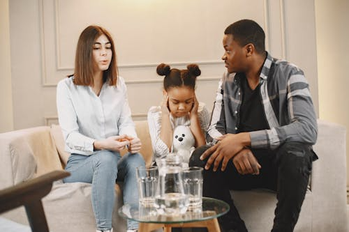 Parents bickering in front of the child
