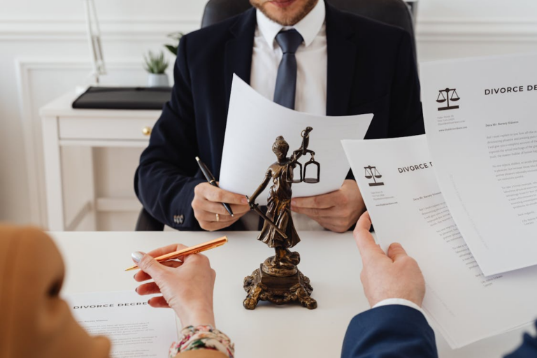 Divorce attorneys reviewing legal documents during an uncontested divorce consultation in Dallas